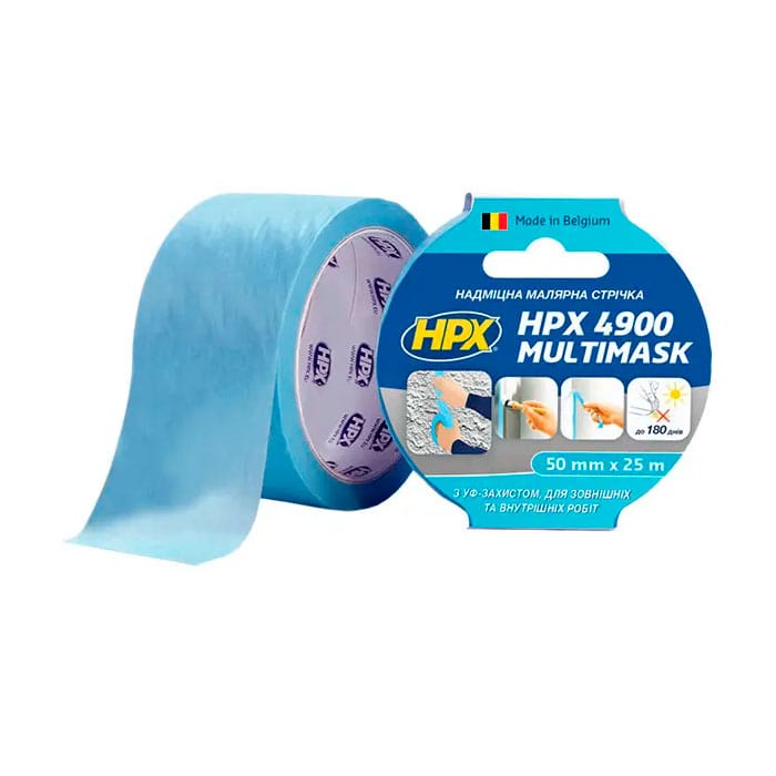  Надміцна малярська стрічка HPX4900 MULTIMASK 120C 50мм х 25м  