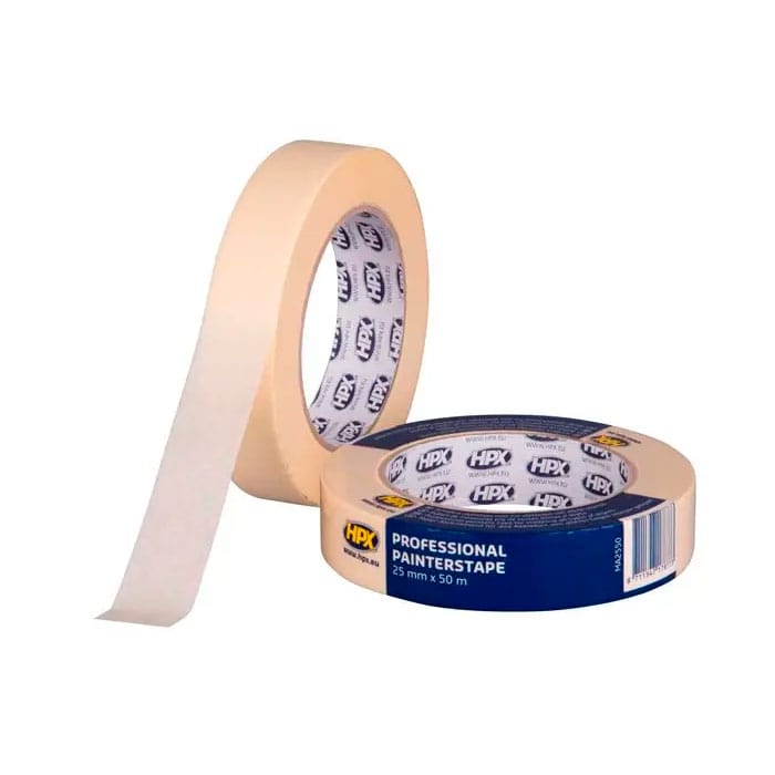 Малярська професійна стрічка HPX 60С 25мм х 50м біла кремова 