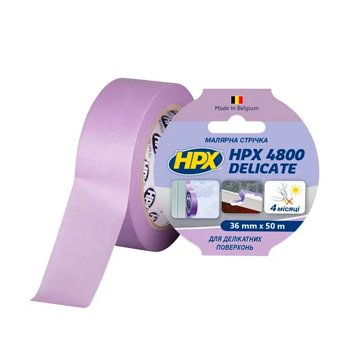 Малярська стрічка  HPX4800  36мм х 50м для делікатних поверхонь