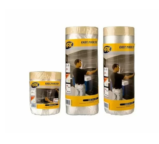 Плівка захисна з малярською стрічкою 1800ммх 33м плівка